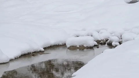 Snowy Creek Stock Footage 79576762