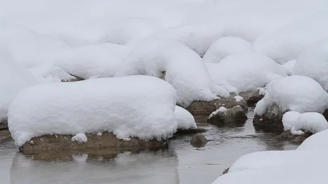 Snowy Creek Stock Footage 79576783