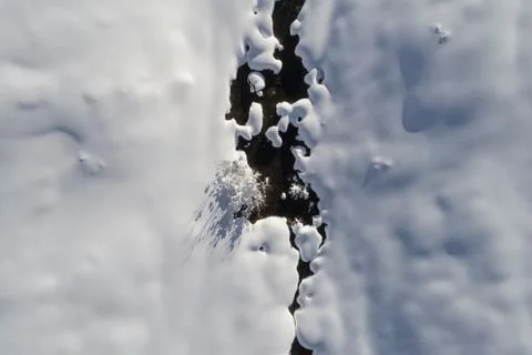 Snowy creek Stock Photos