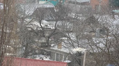 Snowy day Stock Footage 1183359