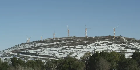 A snowy day in the mountains Stock Footage 112953373