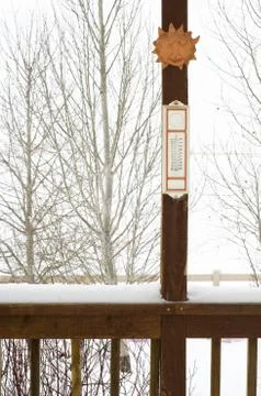 Snowy Day In Winter Stock Photos