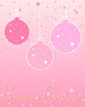 Snowy decorations Illustrazione stock