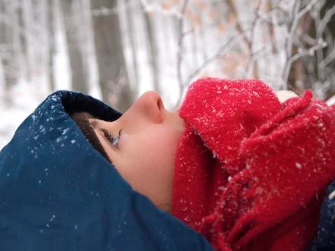 Snowy experience Stock Photos