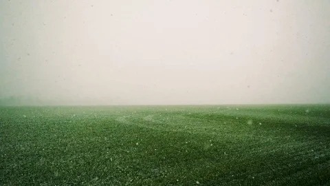 Snowy Field Video stock 105752905