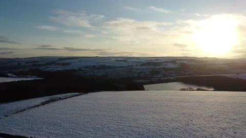Snowy fields 360 spin 4K RAW Vidéo 146175861