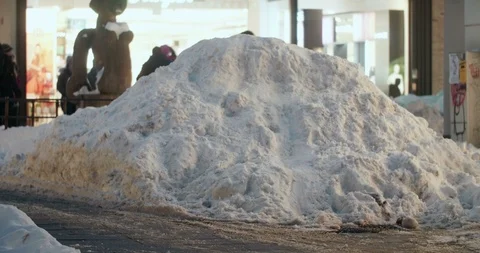 Snowy Flensburg Stock Footage 86884057