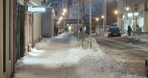 Snowy Flensburg 動画素材 86884742