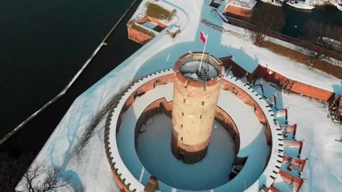 Snowy fortress Stock Footage 147607032
