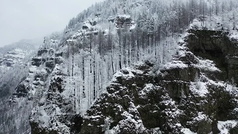 Snowy Gorge Stock Footage 128994482