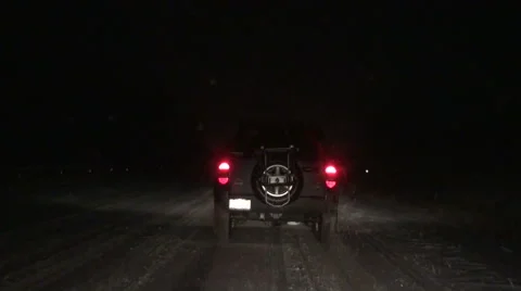 Snowy Highway Stock Footage 54756550