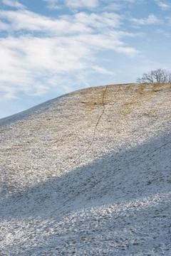 Snowy hill Stock Photos
