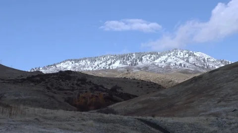 Snowy Hill Slow Cloud Stock Footage 82800560