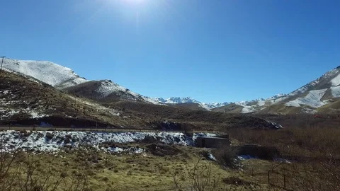 Snowy hills Stock Footage 122338517