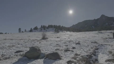 Snowy hillside 2 Video stock 230113759
