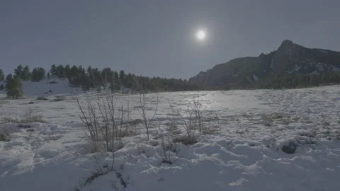 Snowy hillside 3 Video stock 230123195