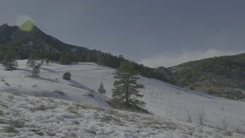 Snowy hillside 4 Video stock 230123854