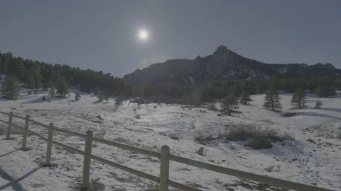 Snowy hillside 5 Video stock 230123975