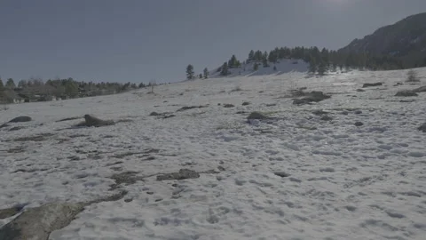 Snowy hillside Video stock 230123592