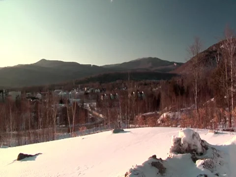 Snowy Hilltop 1 Stock Footage 8691757