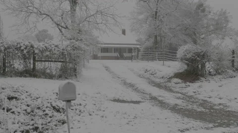 Snowy House Stock Footage 168214881