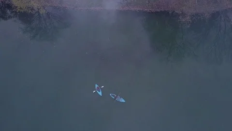 Snowy Kayak Stock Footage 82624783