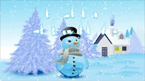 Snowy Landscape 스톡 동영상 8927615