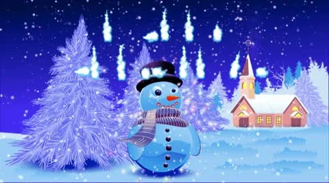 Snowy Landscape Stock Footage 8927626