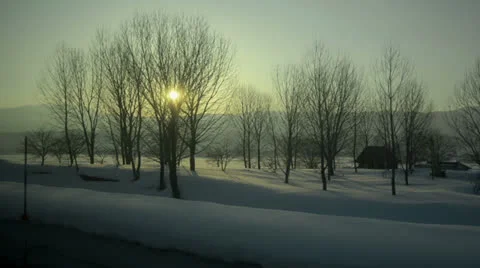 Snowy landscape 動画素材 23662580