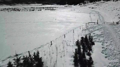 Snowy Landscape Stock Footage 89453611