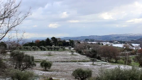 Snowy landscape Stock Footage 101796485