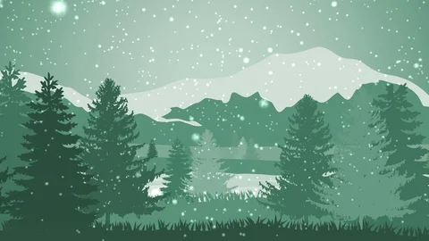 Snowy Landscape Video stock 112663658