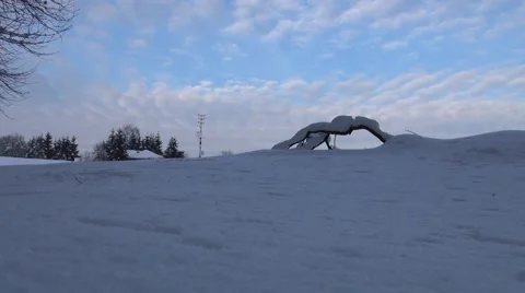 Snowy landscape timelapse Stock Footage 67985753