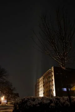 Snowy Lights Stockfoto's