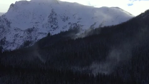 Snowy Mountain 03 | Wind Blows and Gusts over Landscape | Colorado | 4K Footage Stock Footage 227236514
