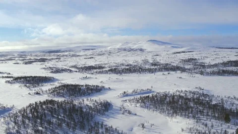 Snowy mountain Stock Footage 73057866