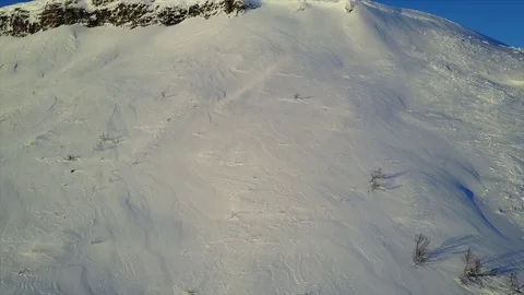 Snowy mountain Stock Footage 85428995