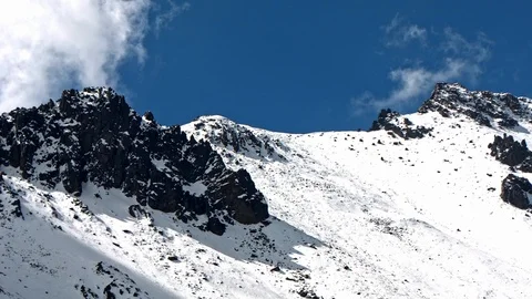 Snowy Mountain Stock Footage