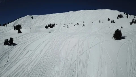 Snowy mountain fun Stock Footage 93936614