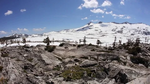 Snowy Mountain Lake Stock Footage 77245136