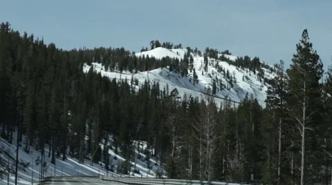 Snowy Mountain Pass Video stock 49169523