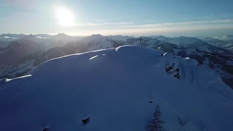 Snowy Mountain Peak Stock Footage 83983165