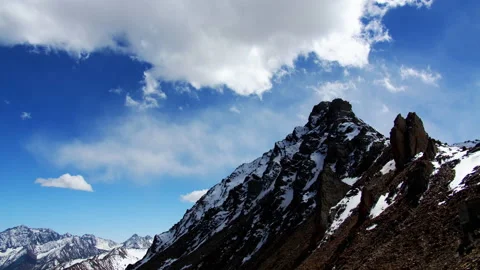 Snowy Mountain Peak Stock Footage 163455956