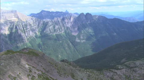 Snowy Mountain Peaks Stock Footage 37415367