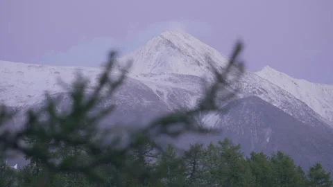 Snowy mountain peaks Stock Footage 171761089