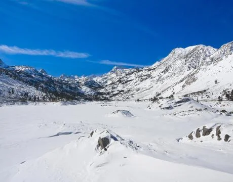 Snowy mountain Foto stock