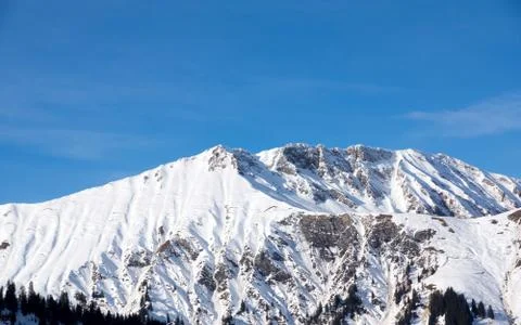 Snowy mountain Stock Photos