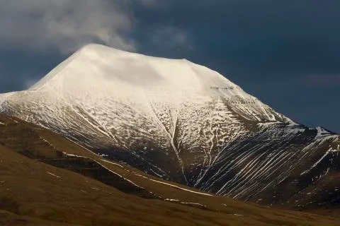 Snowy mountain Stock Photos