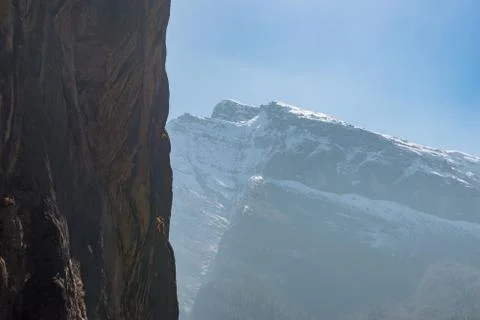 Snowy Mountain Stock Photos