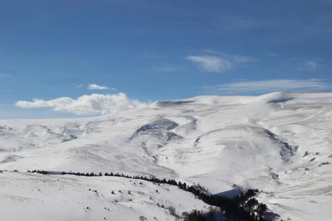 Snowy mountain Stock Photos